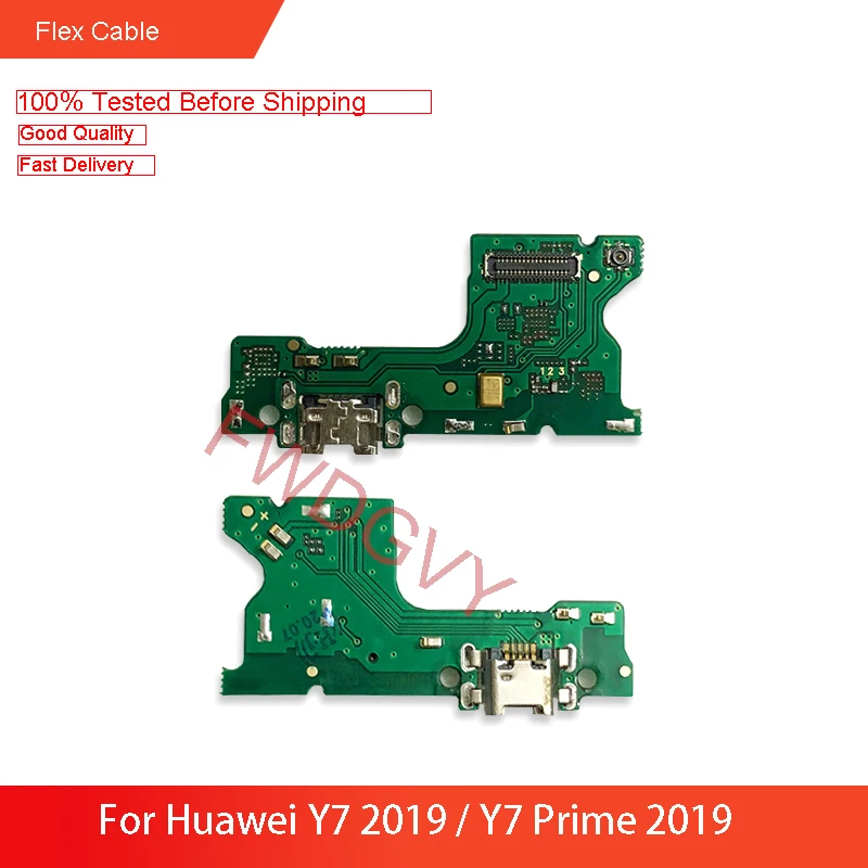 

Replacement For Huawei Y7 2019 / Y7 Prime 2019 USB Charger Dock Connect Charging Flex Cable Repair Spare Parts Test QC