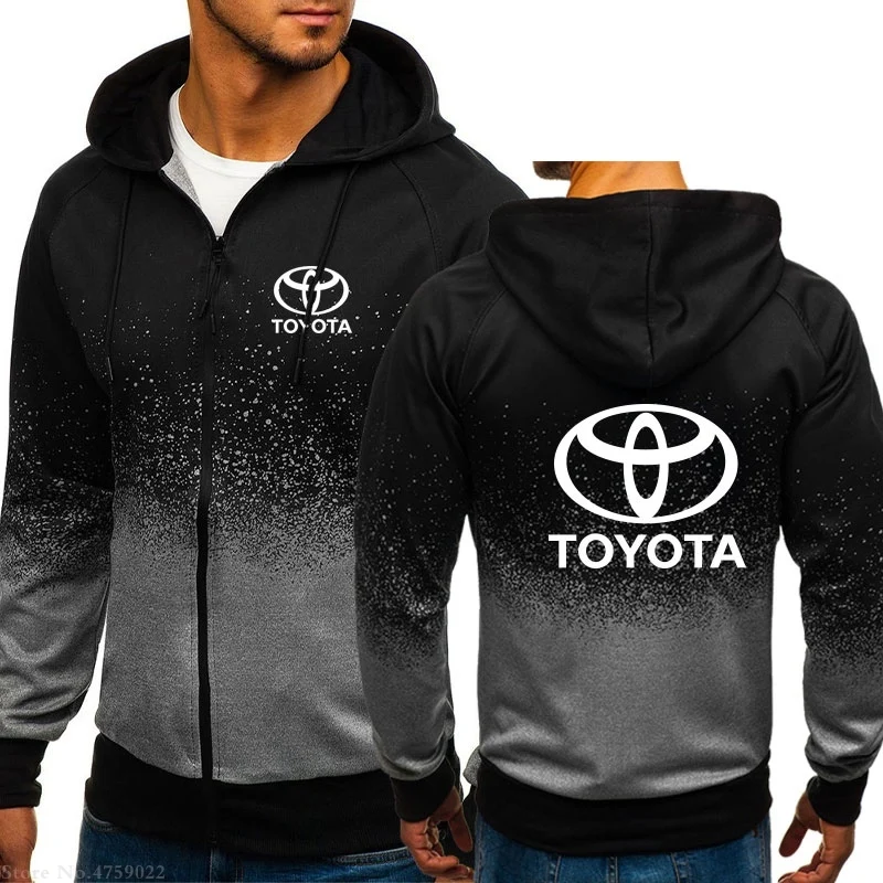 

Hoodies Men Brand spring Autumn Long Sleeve 3 Colors Hooded Toyota Sweatshirt Mens Hoodie Tracksuit Coat Casual Sportswear