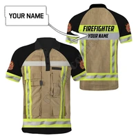 hawaii polo shirt customize name firefighter 3d all over printed polo shirt men for women short sleeve summer t shirt 01
