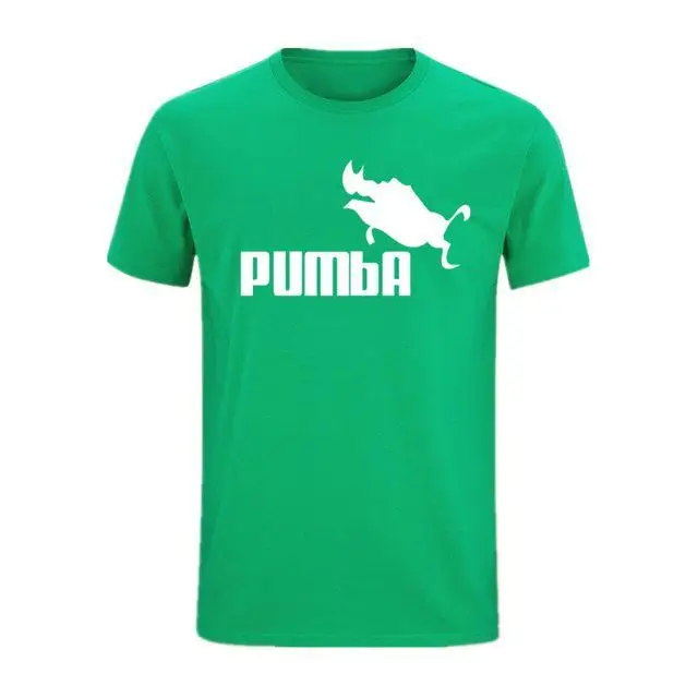 Новинка,, новинка, футболка, бренд PUMBA, принт, мужская, Swag, футболка, высокое качество, хлопок, 23, хип-хоп стиль, Vogue, короткий рукав, футболка для мужчин - Цвет: Irish Green-B