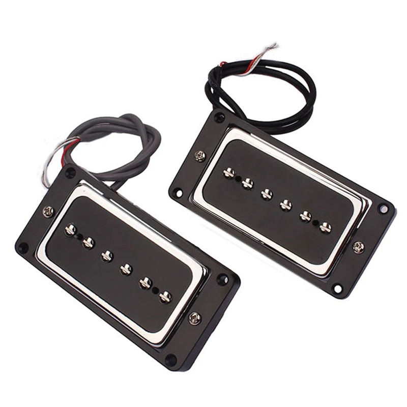 

2Pcs Guitar Humbucker Pickup Alnico 5 Single Pickup P90 Tone Hand Wound Copper for Instrument Electric Guitar Accessory