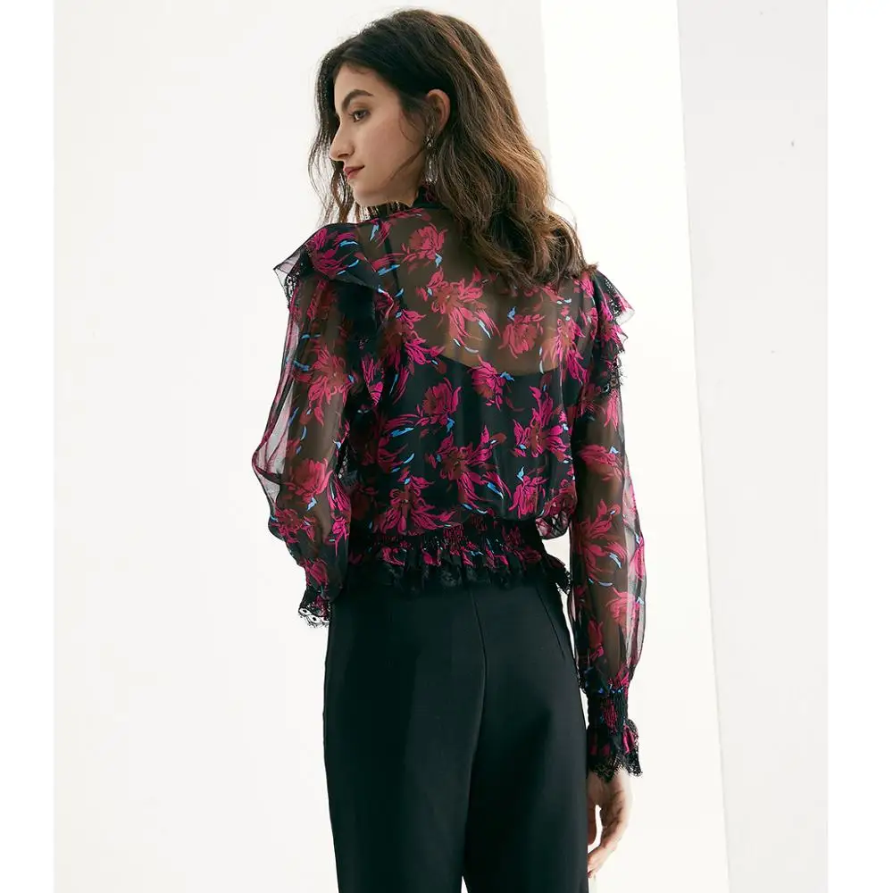 POKWAI women's long sleeve casual blouses soft lightweight summer shirts
