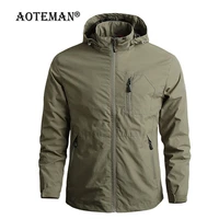 men jacket male coat hooded windbreaker casual mens spring autumn clothing outwear solid fashion outdoor sport 5xl jacket lb004
