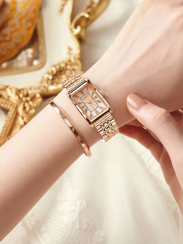 Классические часы Julius ремешок из нержавеющей стали браслет для девушек друзей