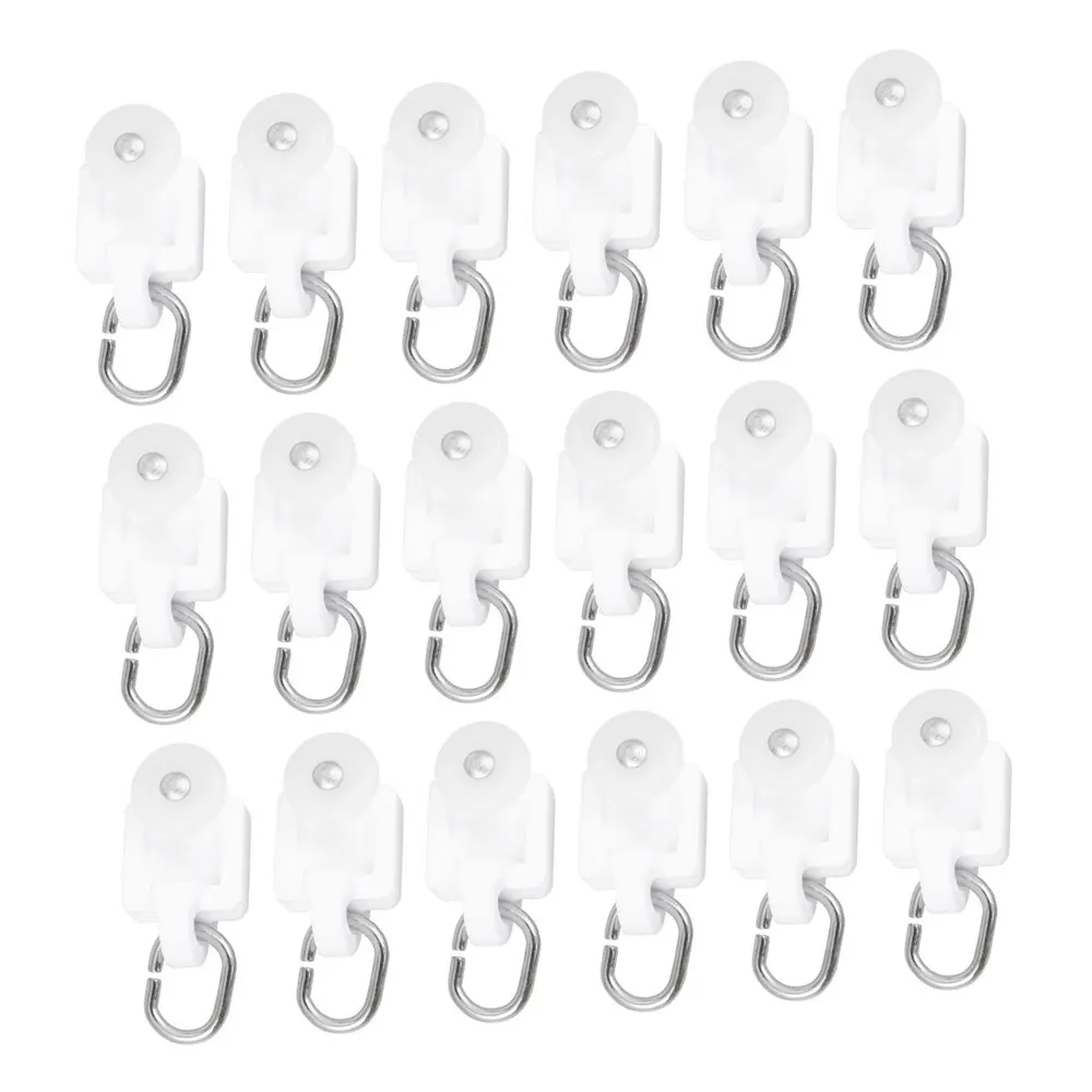

50PCS Curtain Rolle Curtain Rail Accessories Mute Hook Track Pulley Ball Hook Roller