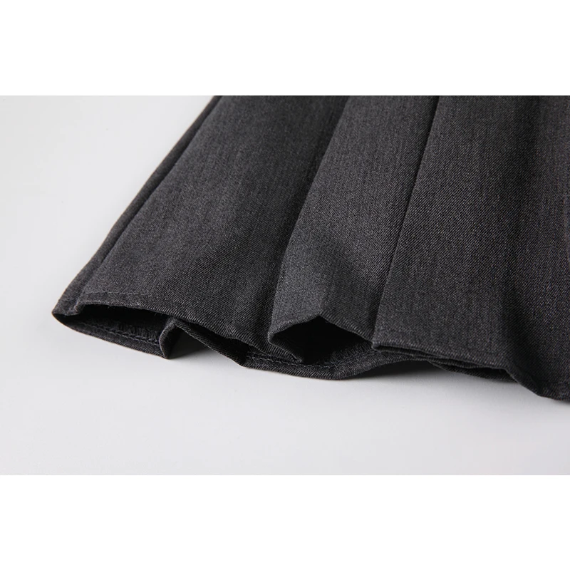 

Solid Gothic Punk Crop Skirt For Women Streetwear With Chain&Pocket Pleated Skirts Fashion Loose Harajuku Y2K Tide Clothes Mujer