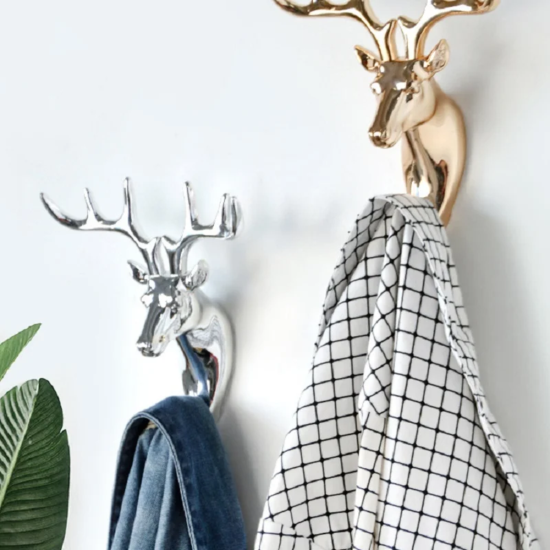 Европейские крючки в форме животных олень носорог лошадь жираф голова слона