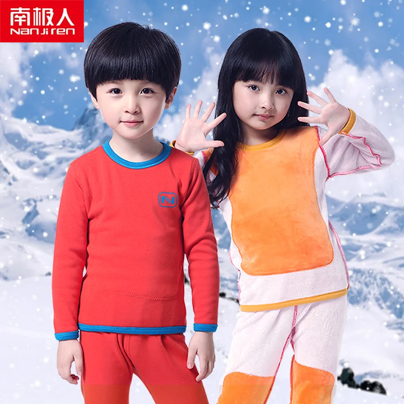 Комплект детской пижамы NANJIREN с длинным рукавом теплый рисунком из мультфильма