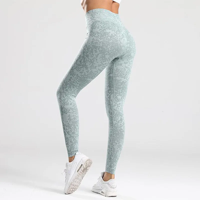 

Fitness Yoga Leggings Seamless Women High Waist Sports Pants Gym Running Clothing Leopard Hip Workout Leggings