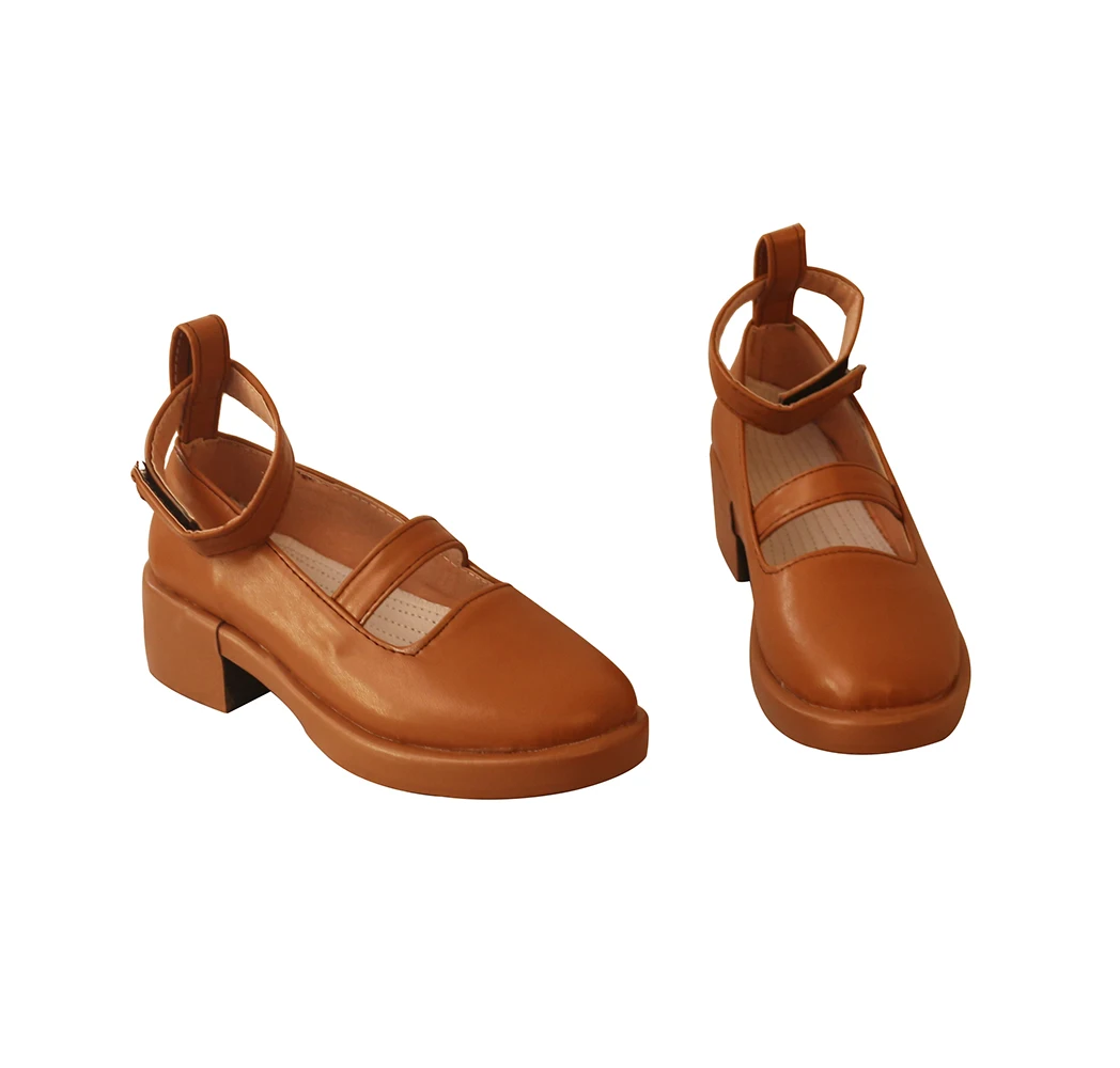 Обувь Charlotte для косплея аниме цельная деталь ботинки коричневые сандалии