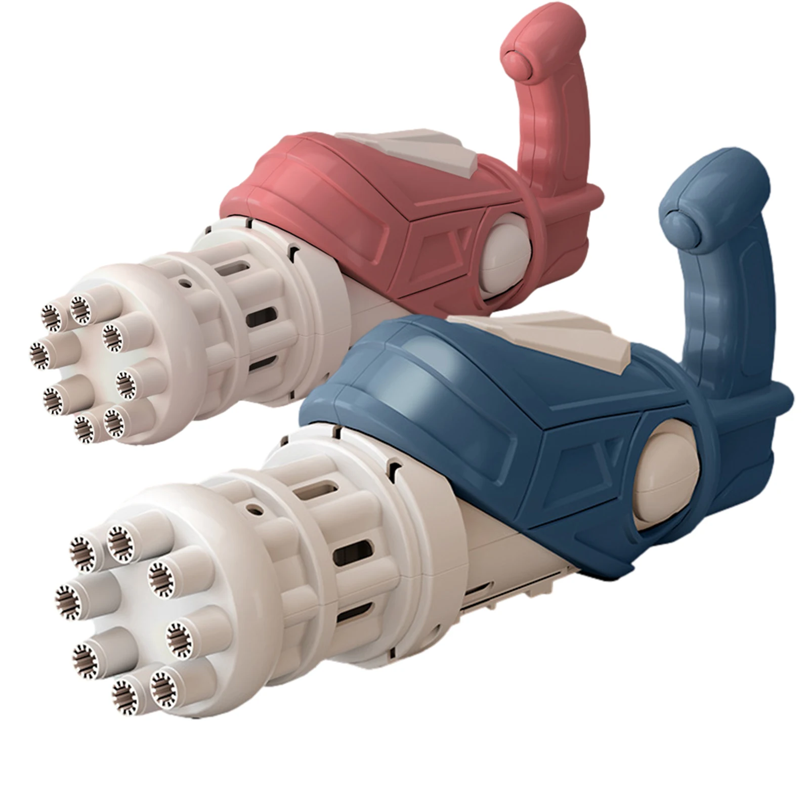 Gatling-pistola de burbujas de 8 agujeros para ni&ntilde;os, juguetes de verano, m&aacute;quina autom&aacute;tica de burbujas de agua y jab&oacute;n para ni&ntilde;os peque&ntilde;os, interior y exterior, boda, novedad-0