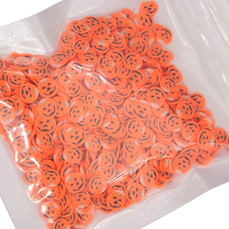 30 г Хэллоуин Тыква Голова череп летучая мышь паук форма Полимерная глина ломтик