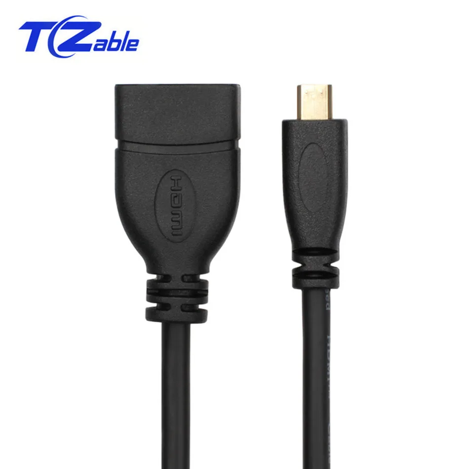 Type 2 Микро HDMI к HDMI кабель адаптер «Папа-мама» 1080P 90 градусов прямоугольный преобразователь для ноутбука HDTV проектор 0,15 м - Цвет: Type 2