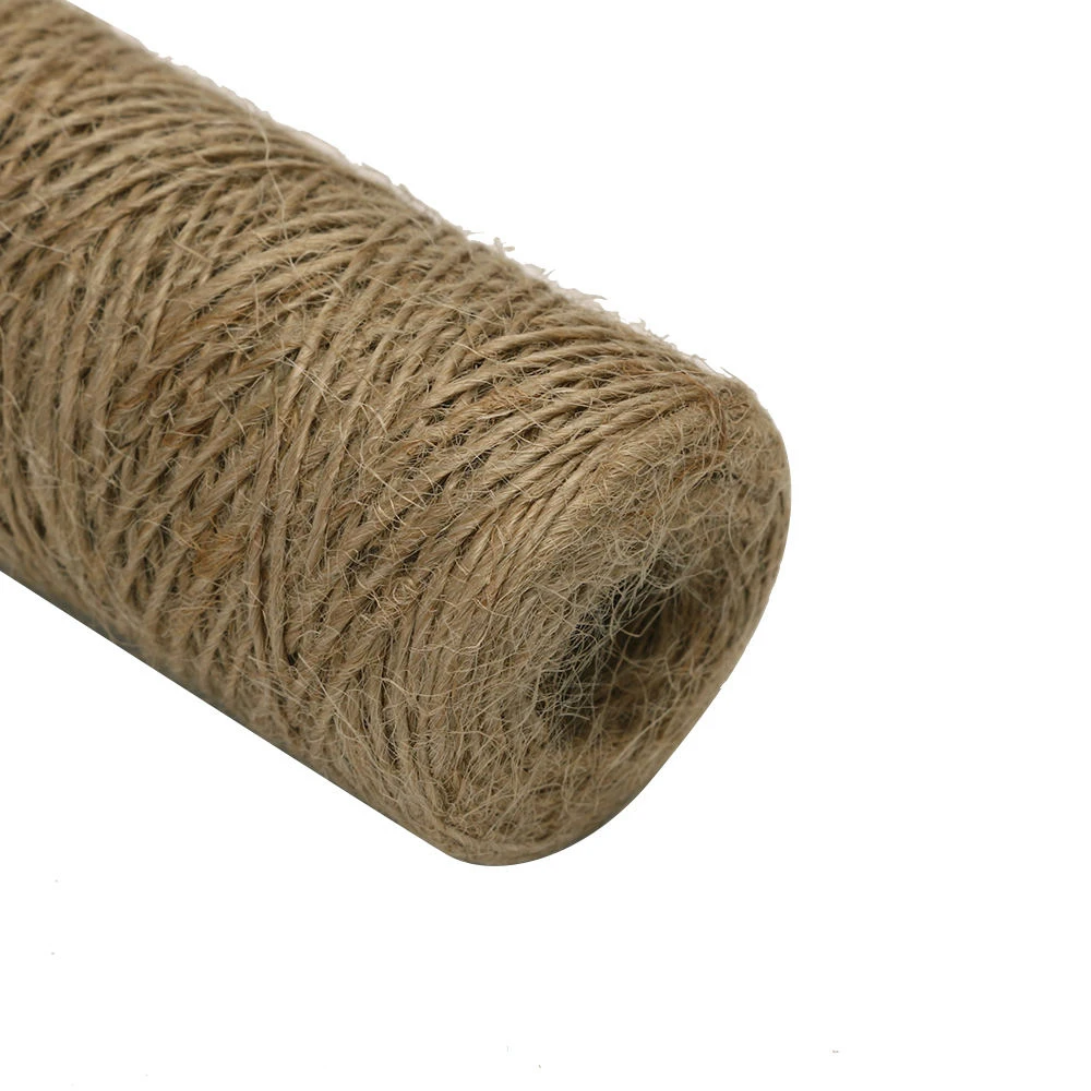 100 м натуральный витой пеньковый льняной шнур джутовый шпагат веревка ремесло