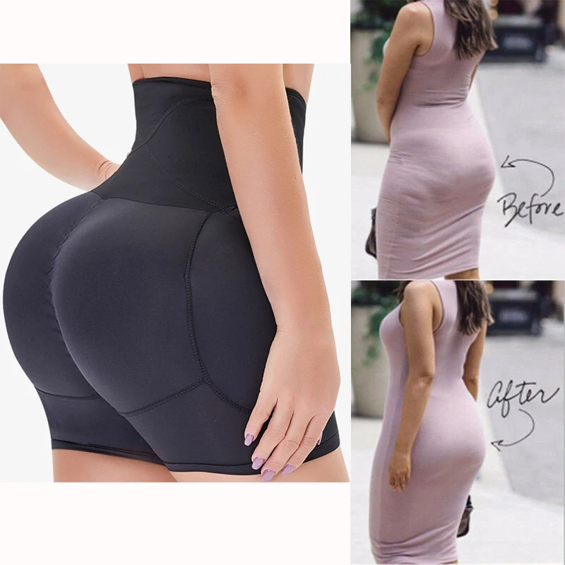 

Women High-Waisted Abdomen And Hip Pants Fake Buttocks Side Breasts Shapers High Waist Trainer Shapewear Plus Size Quick-Drying