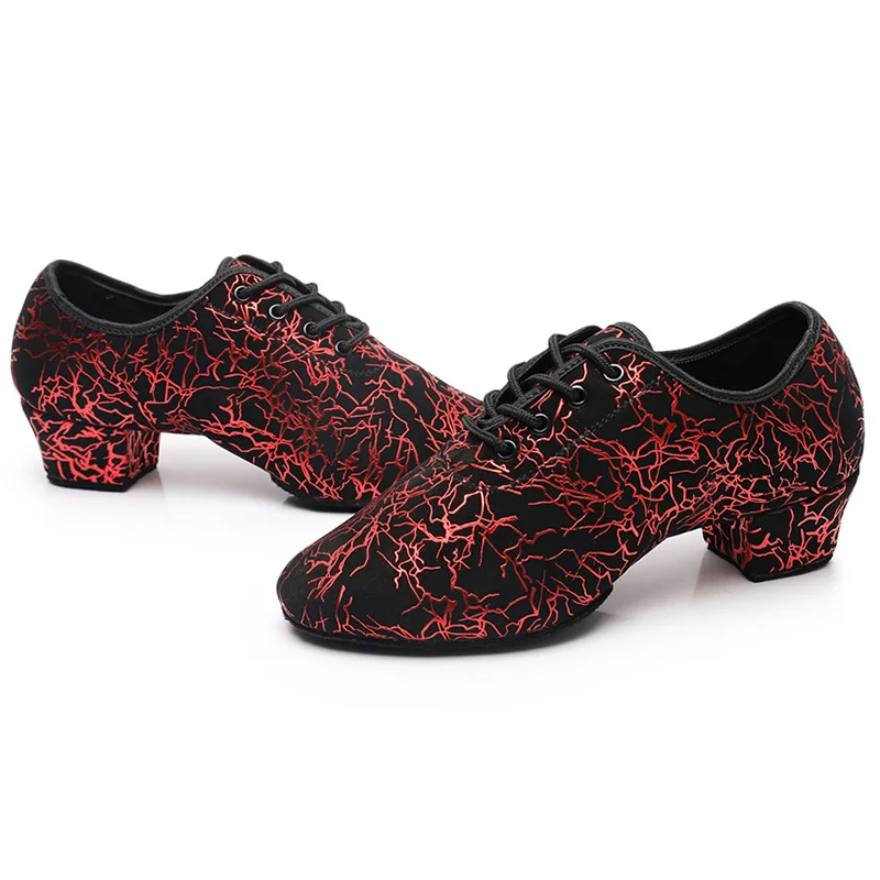 Обувь для бальных танцев мужчин обувь выступлений на шнуровке танго тренировок