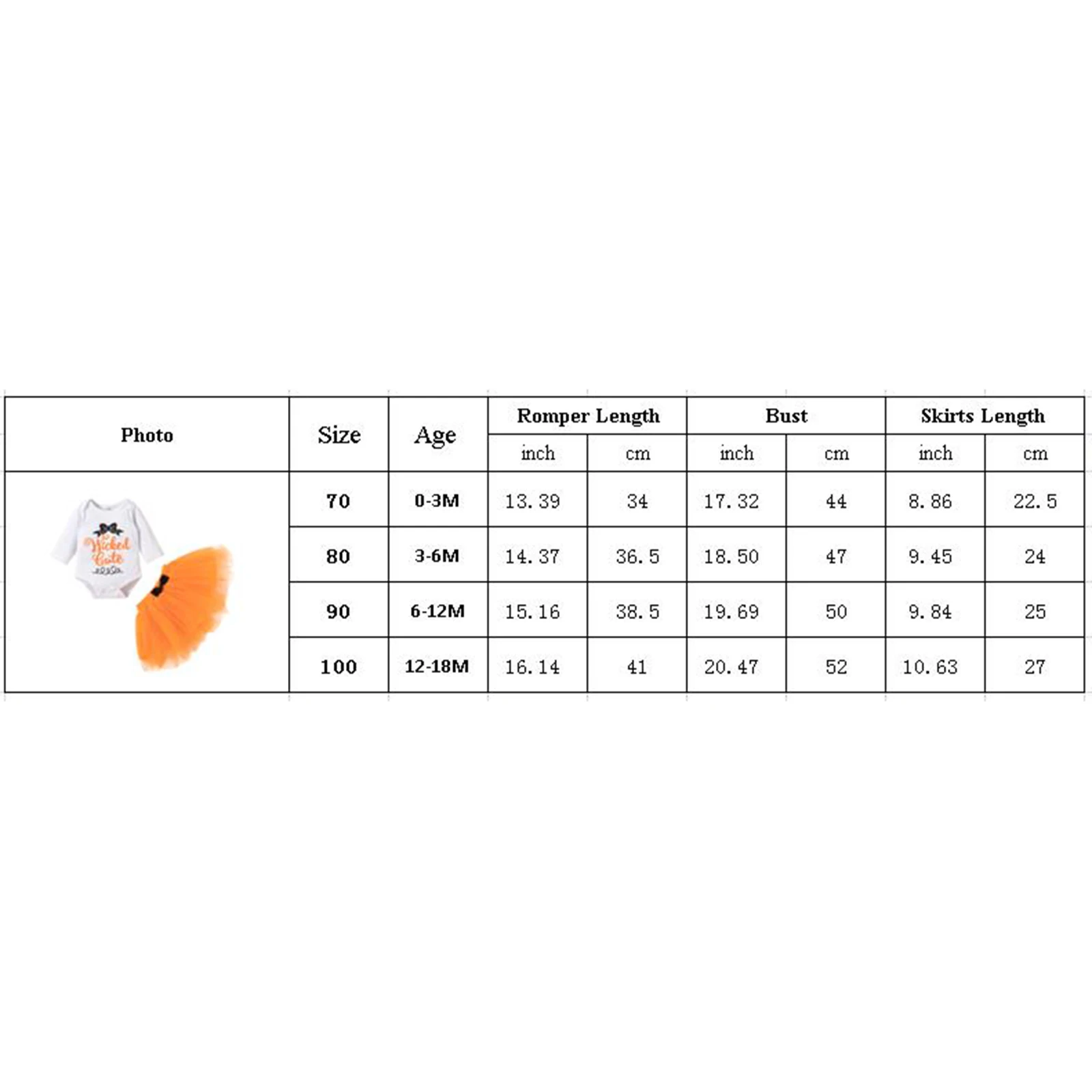

2Pcs Halloween Baby Girls Outfit Autumn Letter Bow Printing Long Sleeve Round Collar Romper + Mesh Bubble Skirt Set