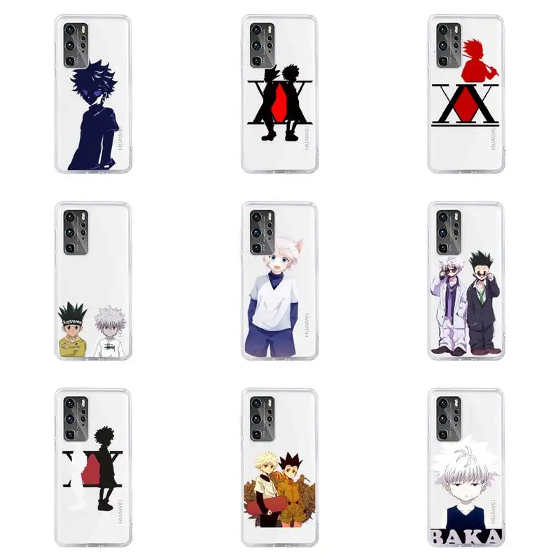 

Hunter x Hunter anime JAPAN Phone Case For Huawei P40 P30 P20 Mate Honor 10i 30 20 i 10 40 8x 9x Pro Lite Transparent Cover
