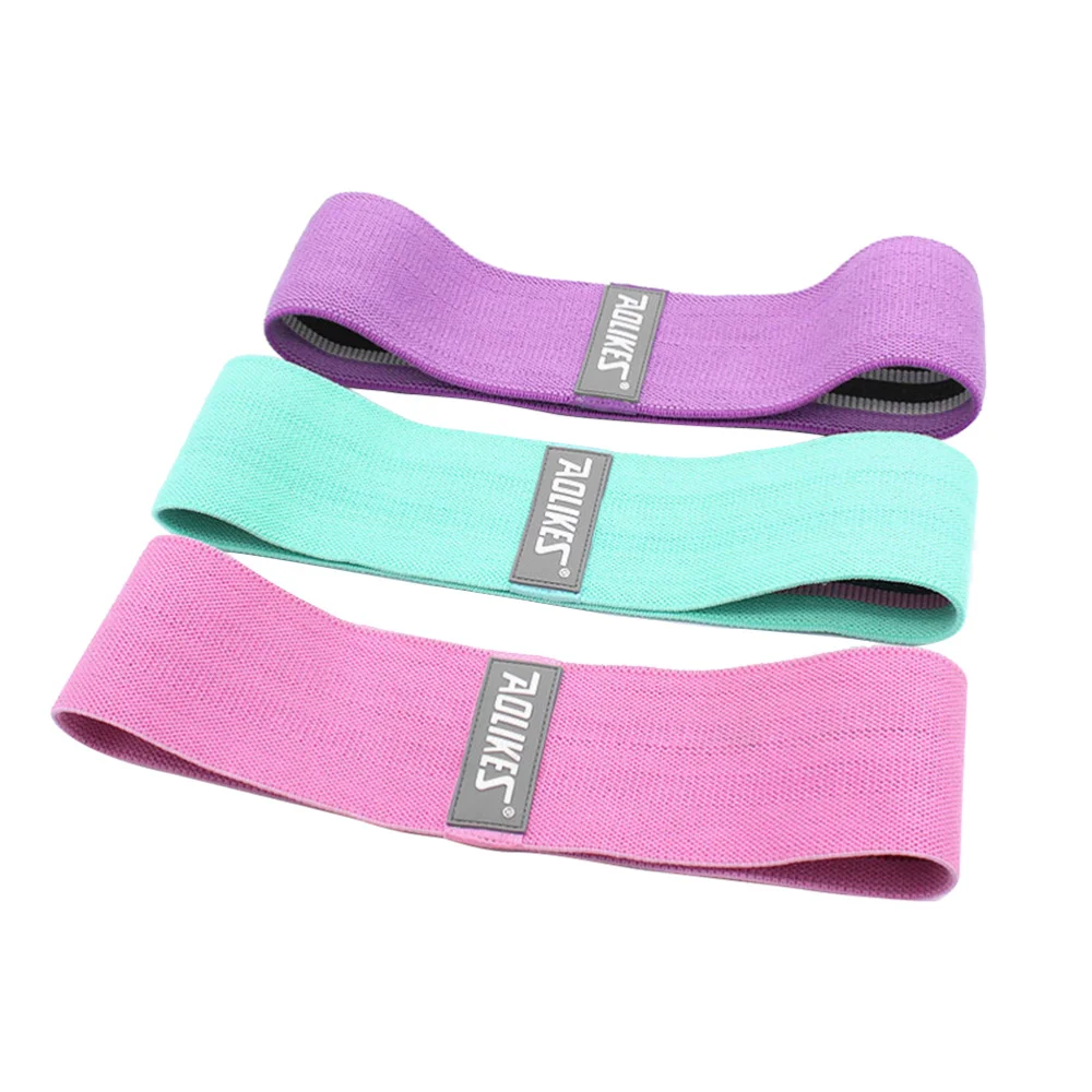

1 Set Gradient Elastic Band Resistance Band Elastic Band Durable Hip Resistance Belt for Fitness Yoga Workout Sports (Cyan + Pin