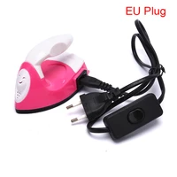 fast heated travel electric iron handheld mini iron children electric iron hotfix applicator for patches garment stones