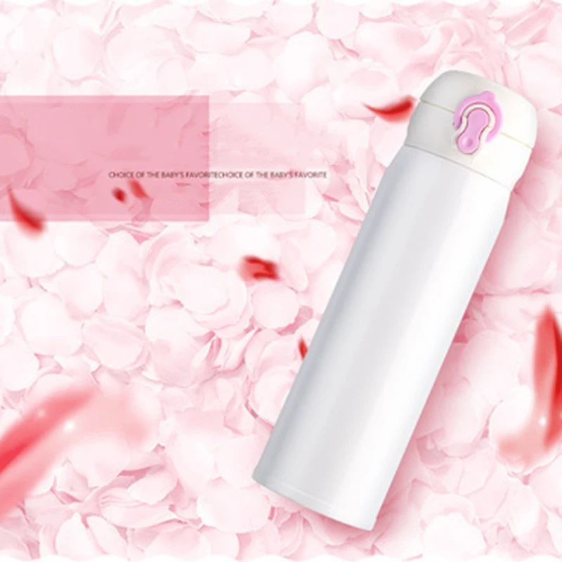 500 мл Термос вакуумные фляжки портативный термо чашки бутылка для горячей воды