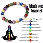 Браслеты из натурального камня, Изящные Ювелирные украшения из семь чакр, для здоровья, йоги, жизни, энергии, пары браслетов