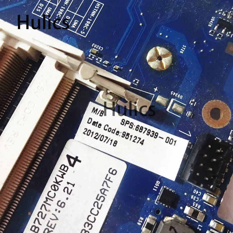 Материнская плата для ноутбука HP Probook 4530S 4730S HM65 687939-001 687939-501 6050A2465501 DDR3 - купить по