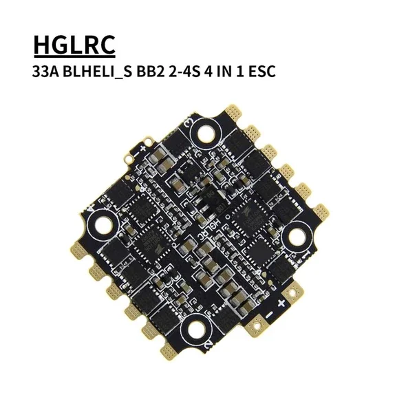 HGLRC 20x20 мм 33A BLheli_S BB2 2-4S 4 в 1 ESC Поддержка Dshot600 для XJB F438Series стек