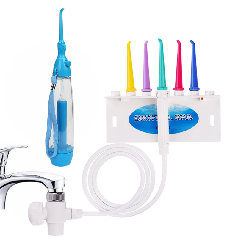 big white and blue Twhite Стоматологический Ирригатор для полости рта, 5 стилей, водный Флоссер, струйный зуб для глубокой очистки зубов, кран для полива полости рта - Цвет: big white and blue
