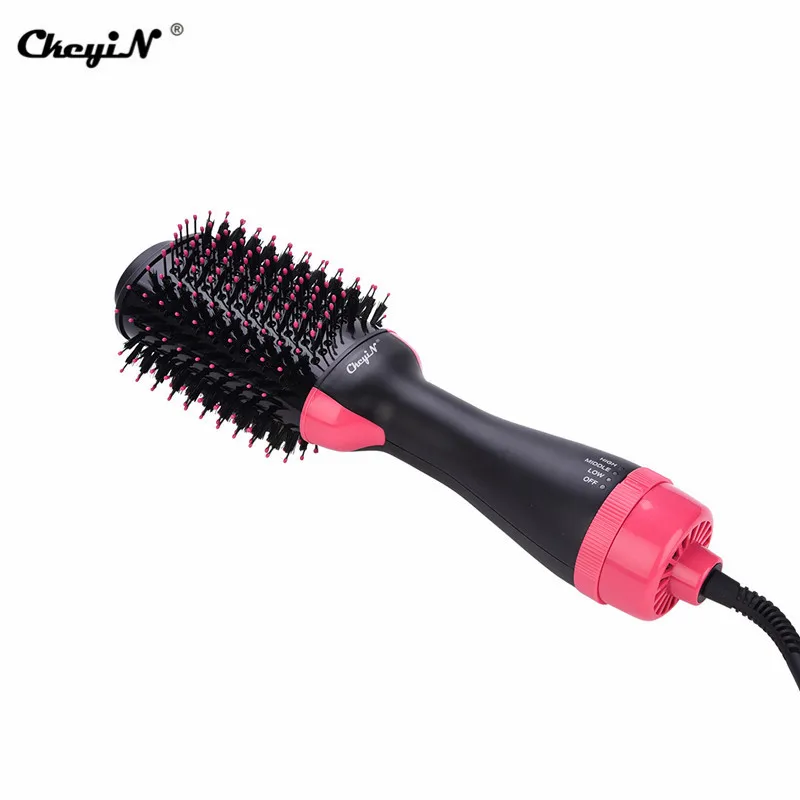 Профессиональный электрический фен-щетка 2 в 1 с отрицательными ионами для