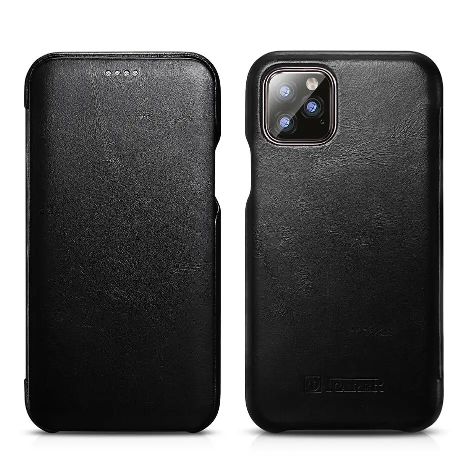 ICarer Роскошный чехол из натуральной кожи с откидной крышкой для iPhone 12 Pro Max 11 5 8 6 1 XS