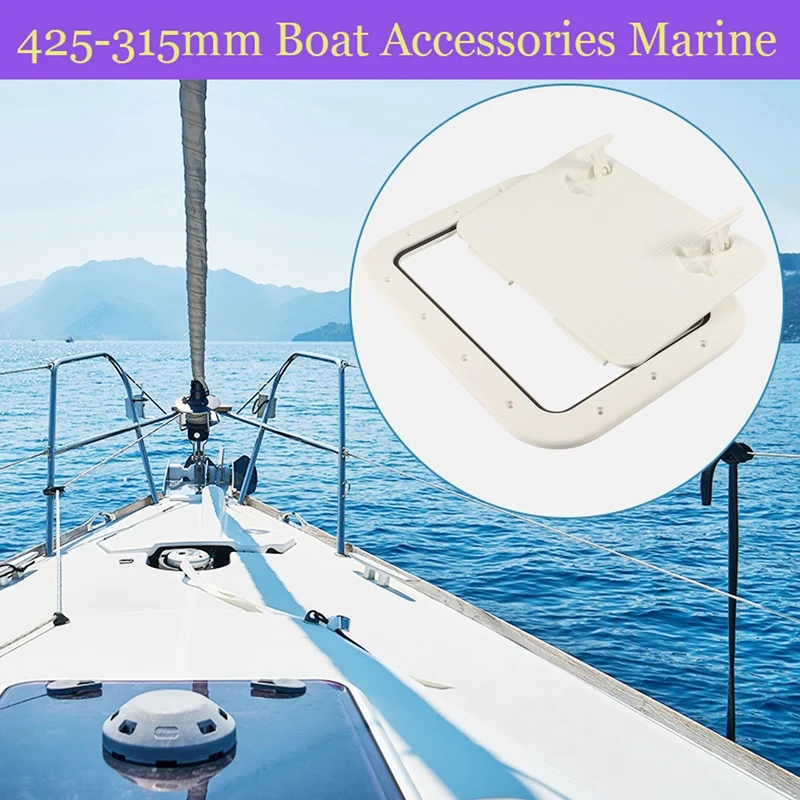 

Boat Hatch ABS Marine Access/Deck Hatch for Marine Yacht RV Non-Slip Removal Knob Anti-Aging Boat Accessories Marine