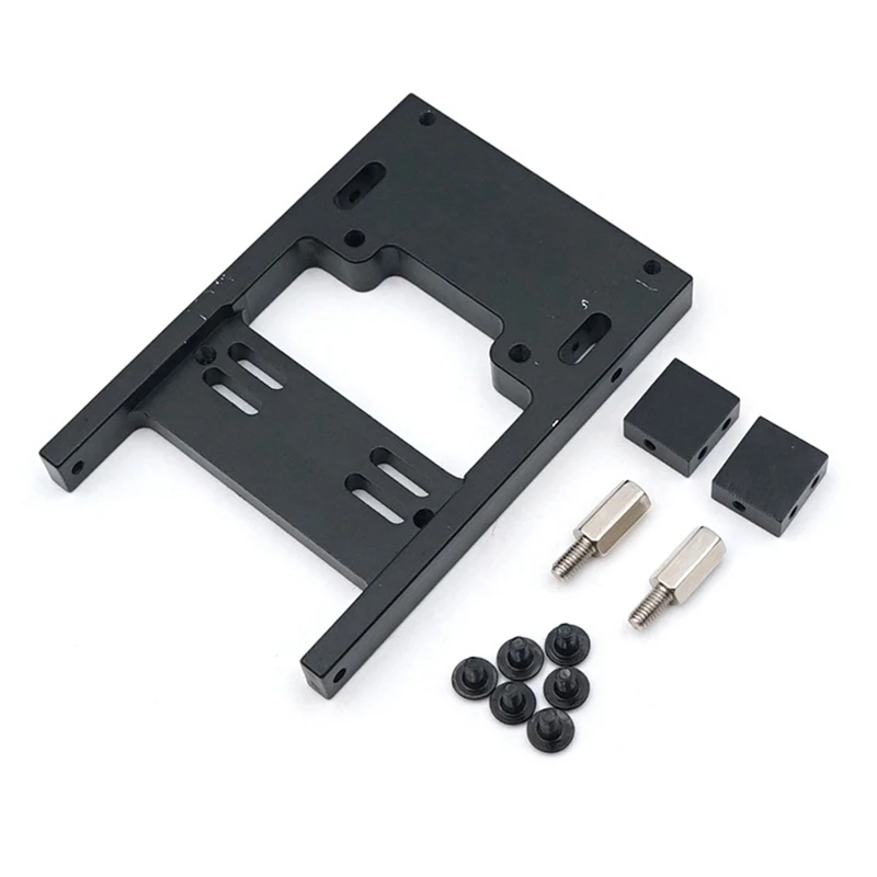 

2 Set RC Car Part: 1 Set Upgrade Steering Servo Fixed Mount Bracket & 1 Pcs Speed Change Gear Box