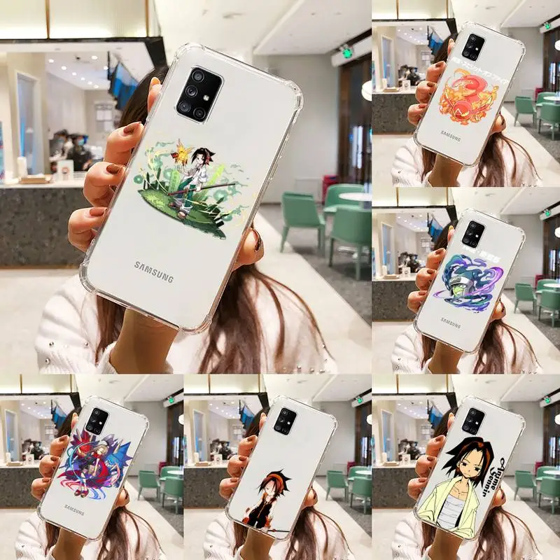 

Anime Shaman King Phone Case Transparent For Samsung S A M J 21 20 50 30 60 5 7 51 71 90 11 10 J710 e p PLUS Prime 5G