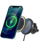 Магнитная Автомобильная Беспроводная зарядка Macsafe, держатель для телефона с креплением на решетку вентиляции, 15 Вт, подходит для IPhone 11, 12, 13, Mac, безопасная Индукционная подставка для автоматической зарядки