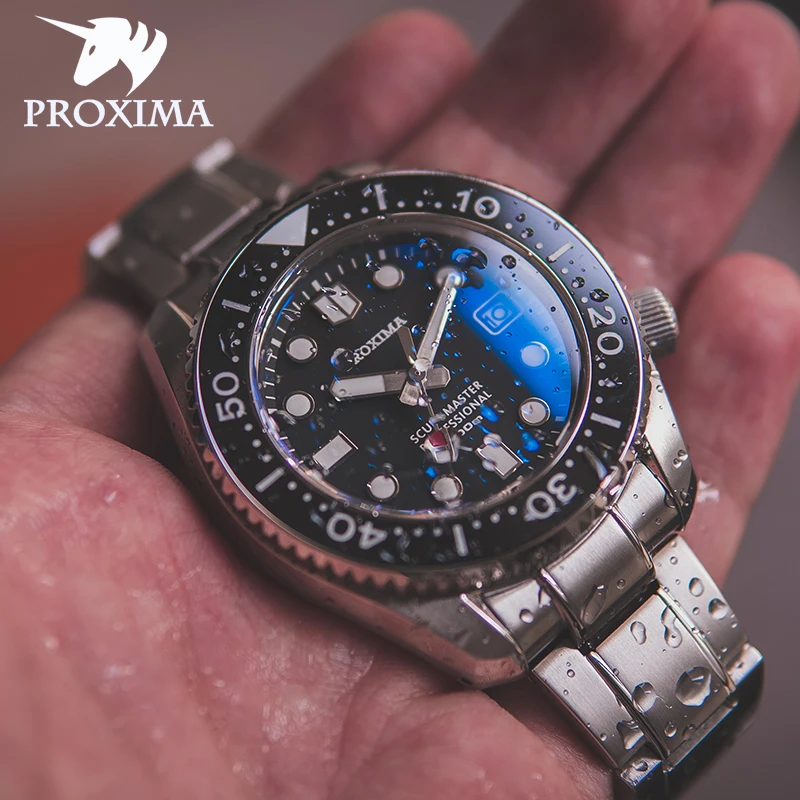 PROXIMA SBDX механические часы Для мужчин 300 м дайверские s NH35 автоматические сапфир