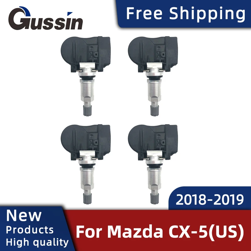 

4PCS TPMS For Mazda CX-5(US) 2018-2019 Tire Pressure Sensor BHB637140 Tire Pressure Monitoring Automobile Parts