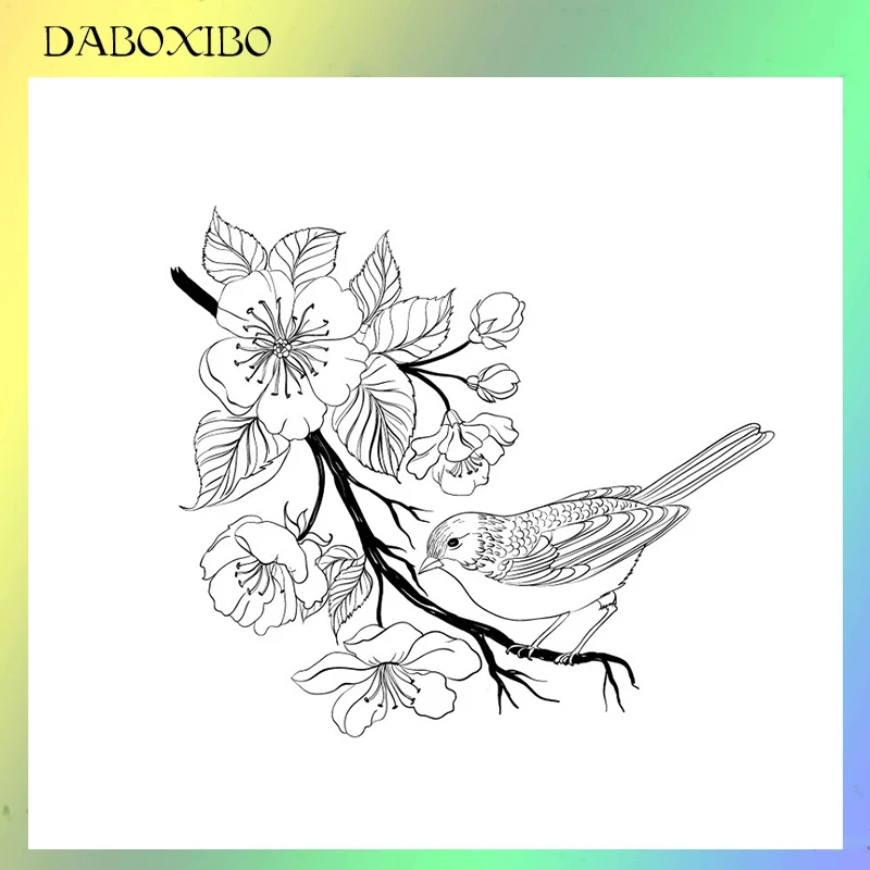 DABOXIBO spoach Blossom прозрачные штампы для скрапбукинга/открыток/фотоальбом