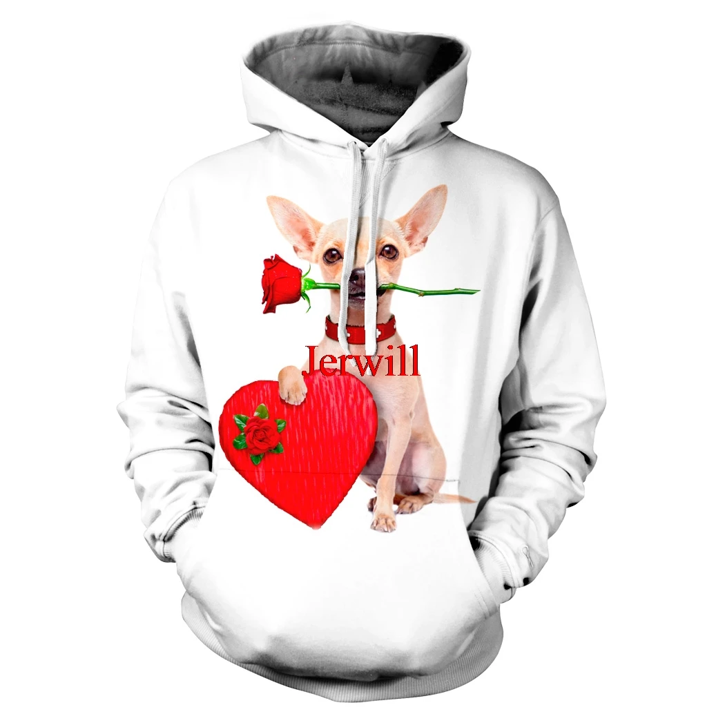 

Толстовка мужская с забавным 3D принтом, свитшот с надписью LOve Dog, пуловер, модная уличная одежда в стиле Харадзюку, 2021