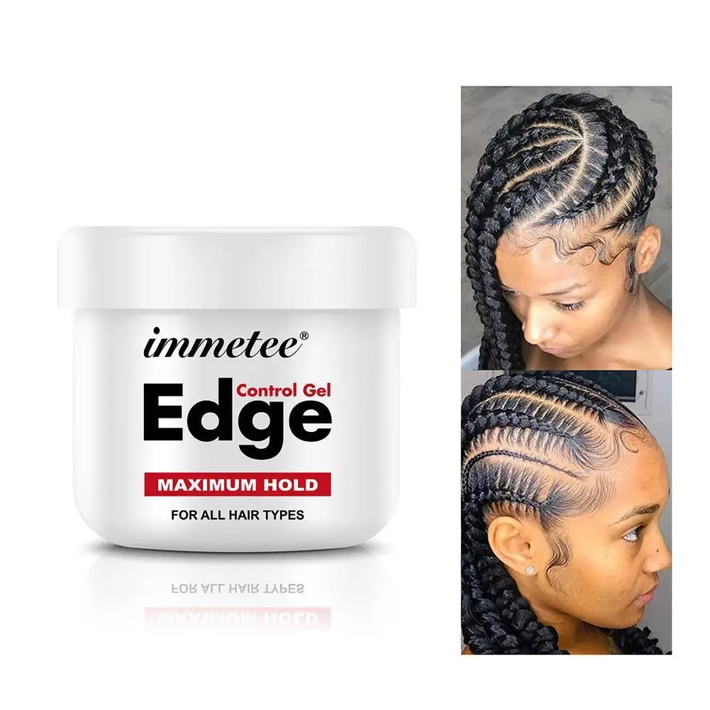 

Control Cream Gel Hair Super Sleek Max Control Gel Edge Hold Long Lasting Waterproof Hair Oil Wax Black Girls Hairstyle