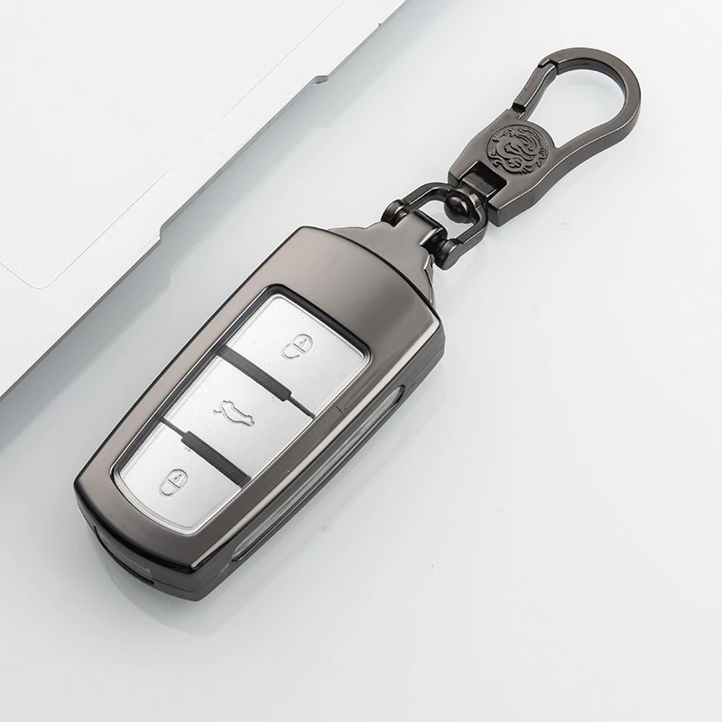 Zinc Alloy Car Key Cover Case Bag Shell Holder Protection Skin for Volkswagen VW CC Passat B6 B7 362 365 Magotan Key key chains