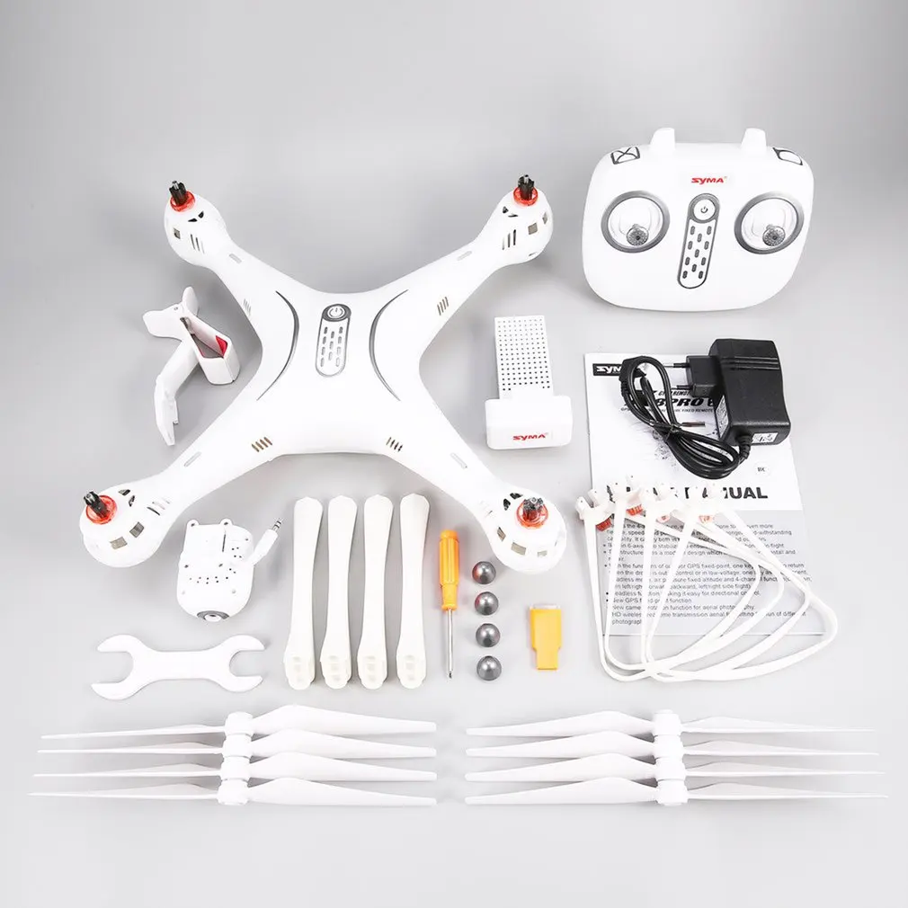 

Syma X8PRO 2.4G GPS Positioning FPV RC Drone Quadcopter with 720P HD Wifi Adjustable Camera Real Time Altitude Hold Headless hi