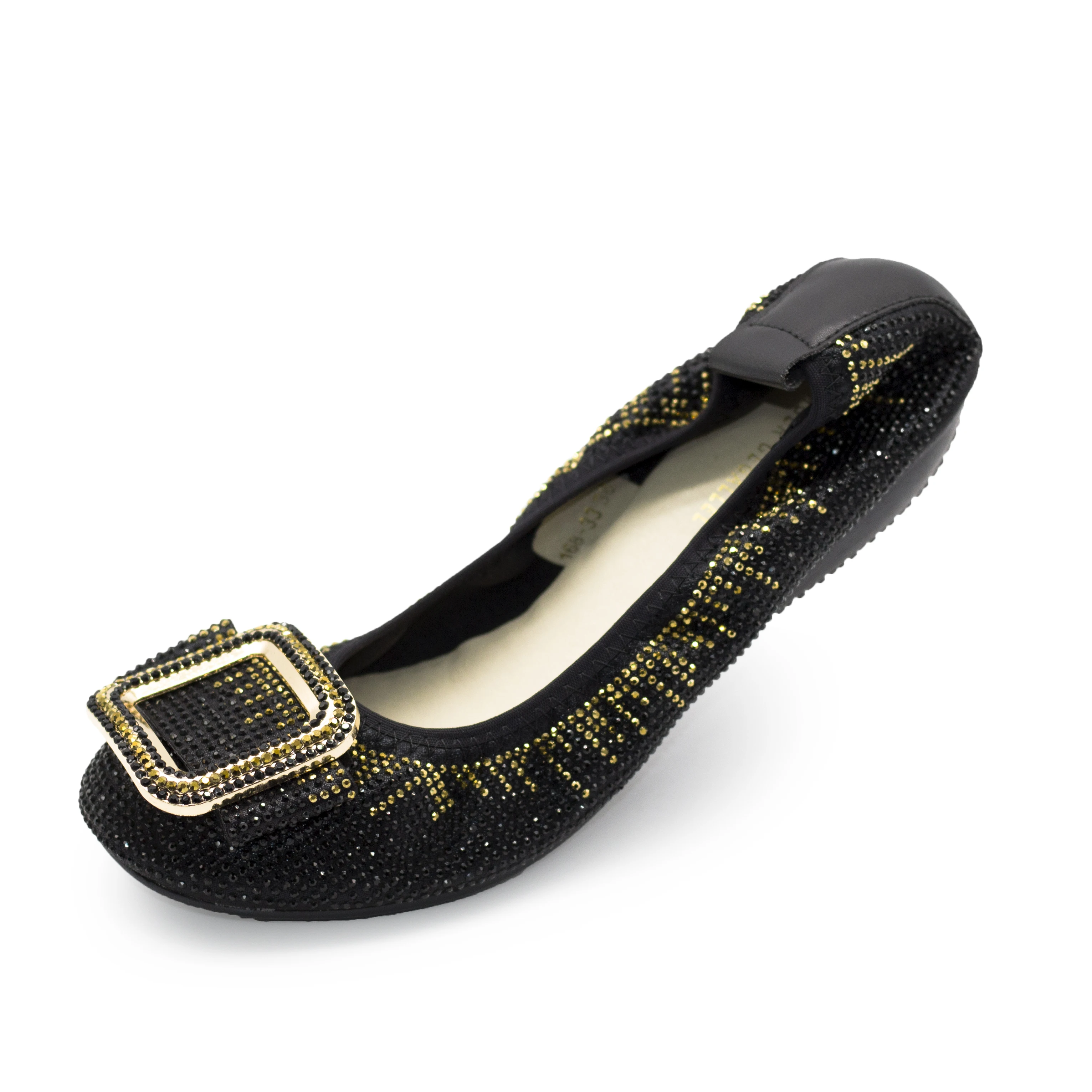 168-33 Luxury Jewelry Flats for Ladies Girls Female Footwear Casual Loafers Boat Shoes Slip on Blign Bling Ballet Flats Women