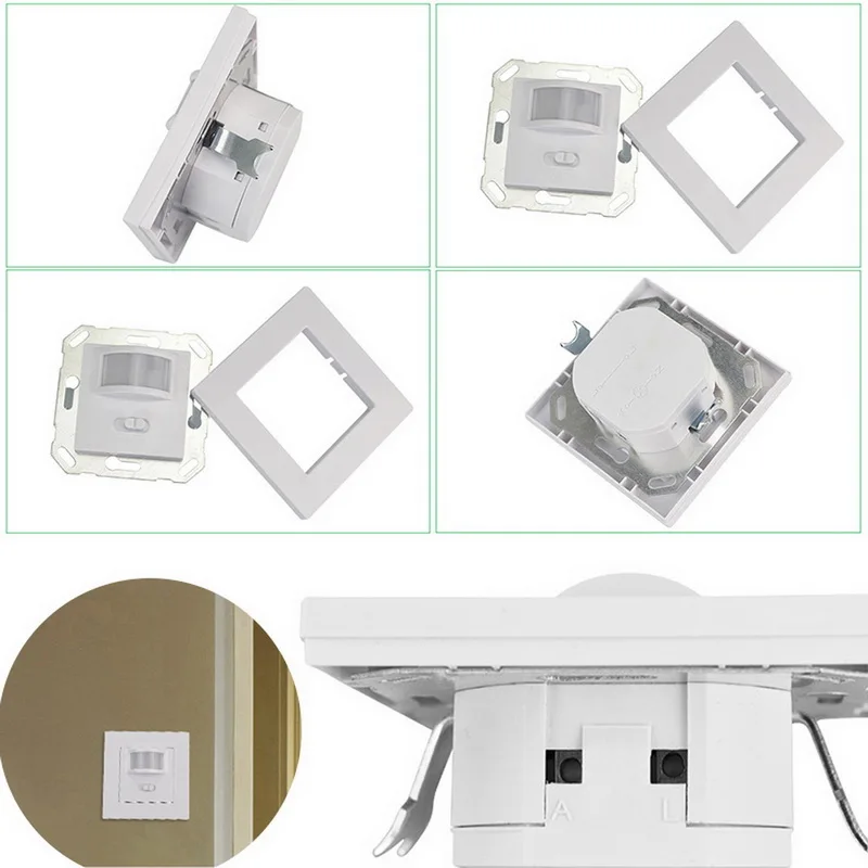 Переключатель с пассивным ИК датчиком движения 86 настенный Инфракрасный