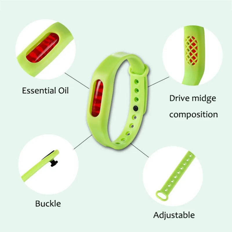 

Bracelet+Anti Mosquito Capsule Pest Insect Bugs Control Repellent Repeller Wristband For Kids Mosquito Killer 2-3Month Use *