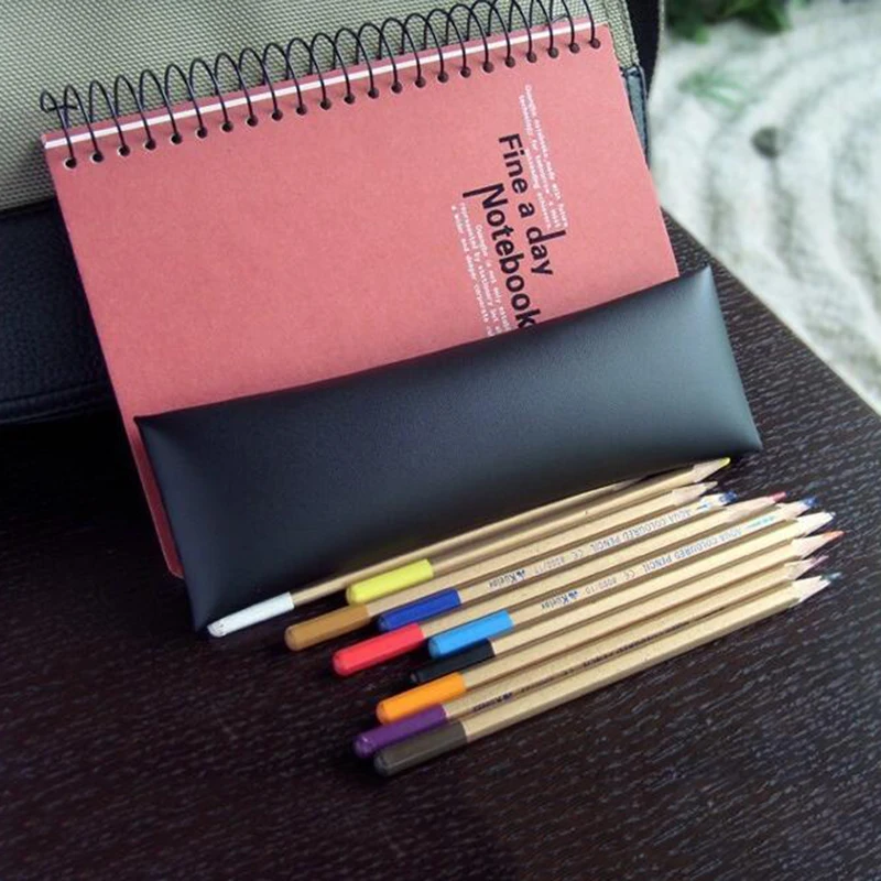 Чехол карандаш из искусственной кожи для девочек школьные принадлежности