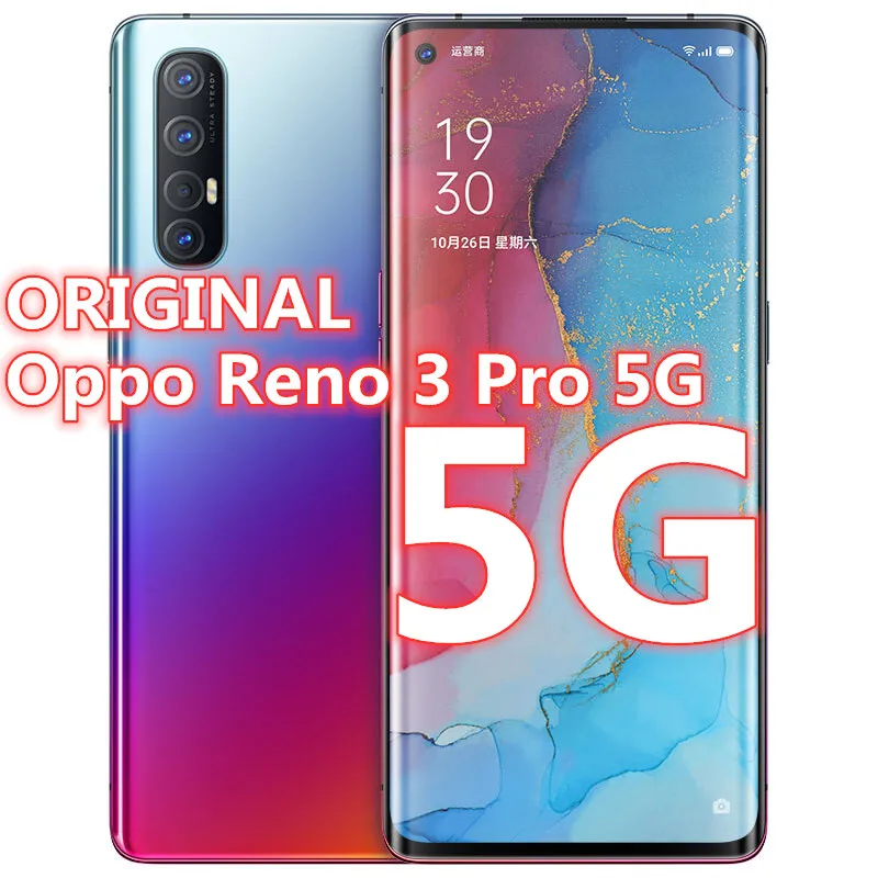 DHL Быстрая доставка Новый Oppo Reno 3 Pro 5G Смартфон Android 10 0 Snapdragon 76 6 5 &quot12G RAM 256G ROM 48.0MP