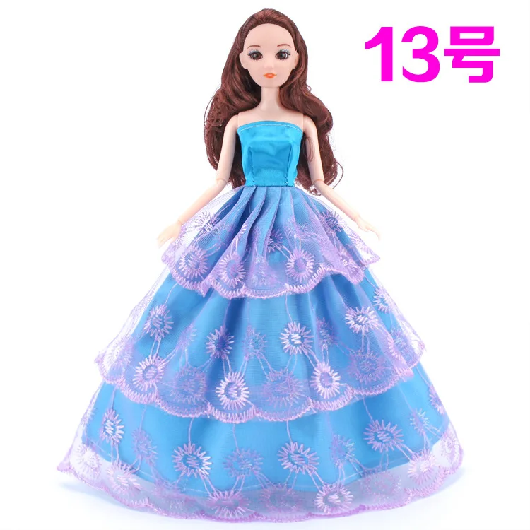 Кукла Одежда Аксессуары для детской куклы 30 см Bjd Кукла одежда свадебное платье ручной работы Принцесса Вечерние платья юбка подарки для девочки DIY игрушка носки для девочек гольфы для девочек куклы лол мешок для об - Цвет: 13