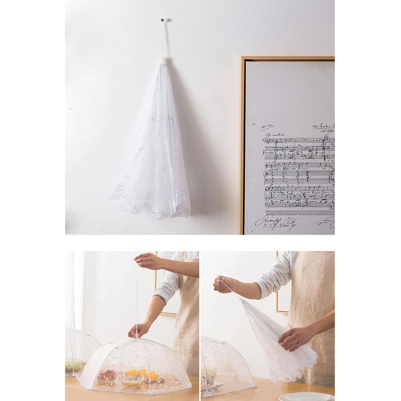 

Meal Lace Kitchen Cover Food Anti-Fly Cover Vegetable Cover for Indoor Or Outdoor Or Picnic