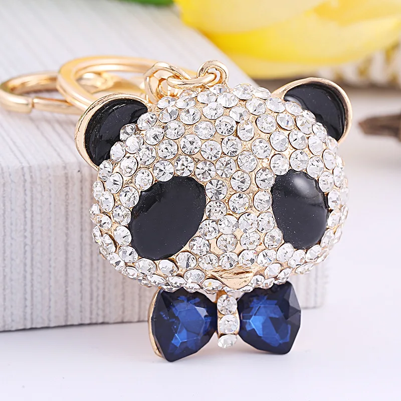 

Брелок Панда с милым мультяшным бриллиантом, подвеска, брелок для автомобильных ключей, аксессуары, брелок для ключей, оптовая продажа, 1 шт.